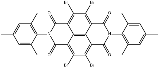 N,N-dimesityl-2,3,6,7-tetrabromo-naphthalene-1,4,5,8-tetracarboxylic acid bisimide Structure