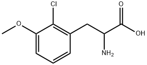 2-amino-3-(2-chloro-3-methoxyphenyl)propanoic acid Structure