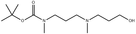 Carbamic acid, N-[3-[(3-hydroxypropyl)methylamino]propyl]-N-methyl-, 1,1-dimethylethyl ester Structure