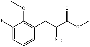 methyl 2-amino-3-(3-fluoro-2-methoxyphenyl)propanoate Structure