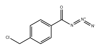 Benzoyl azide, 4-(chloromethyl)- 구조식 이미지