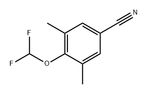 4-(DIFLUOROMETHOXY) -3,5-DIMETHYLBENZONITRILE Structure