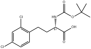 N-Boc-2,4-dichloro-L-homophenylalanine 구조식 이미지