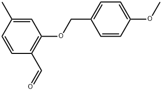 2-[(4-Methoxyphenyl)methoxy]-4-methylbenzaldehyde Structure