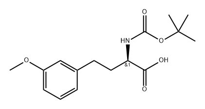 (2R)-2-{[(tert-butoxy)carbonyl]amino}-4-(3-methoxyphenyl)butanoic acid Structure
