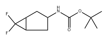 (6,6-Difluoro-bicyclo[3.1.0]hex-3-yl)-carbamic acid tert-butyl ester 구조식 이미지