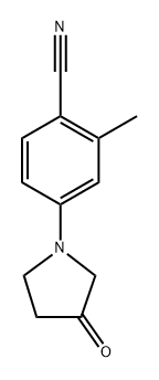 2-methyl-4-(3-oxopyrrolidin-1-yl)benzonitrile Structure
