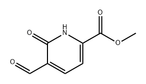 methyl 5-formyl-6-hydroxypyridine-2-carboxylate 구조식 이미지
