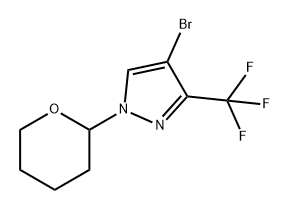 4-bromo-1-(oxan-2-yl)-3-(trifluoromethyl)-1H-pyraz
ole Structure