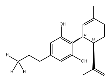 CANNABIDIVARIN (CBDV)(METHYL-D3, 98%) 100 UG/ML IN METHANOL Structure