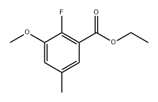 ethyl 2-fluoro-3-methoxy-5-methylbenzoate Structure