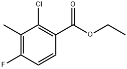 Ethyl 2-chloro-4-fluoro-3-methylbenzoate Structure