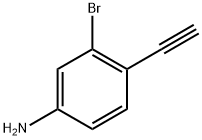 3-bromo-4-ethynylaniline 구조식 이미지