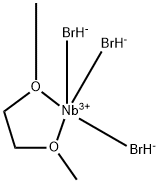 니오븀(III)브롬화물에틸렌글리콜 구조식 이미지
