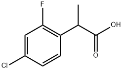 Benzeneacetic acid, 4-chloro-2-fluoro-α-methyl- Structure