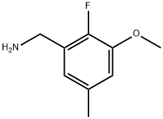 2-Fluoro-3-methoxy-5-methylbenzenemethanamine Structure