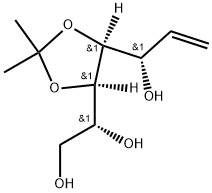 D-allo-Hept-1-enitol, 1,2-dideoxy-4,5-O-(1-methylethylidene)- Structure