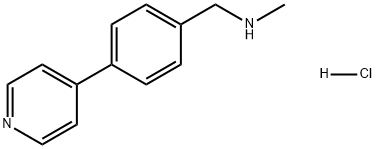 Benzenemethanamine, N-methyl-4-(4-pyridinyl)-, hydrochloride (1:1) 구조식 이미지