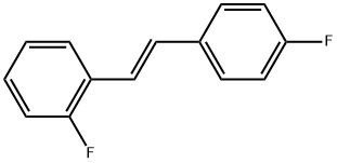 (E)-1-(4-fluorophenyl)-2-(2-fluorophenyl)-ethene Structure