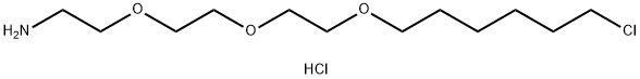 Ethanamine, 2-[2-[2-[(6-chlorohexyl)oxy]ethoxy]ethoxy]-, hydrochloride (1:1) Structure