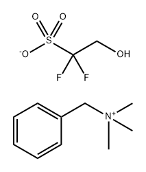 Benzenemethanaminium, N,N,N-trimethyl-, 1,1-difluoro-2-hydroxyethanesulfonate (1:1) Structure