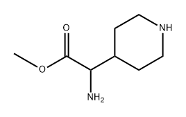 methyl 2-amino-2-(piperidin-4-yl)acetate Structure