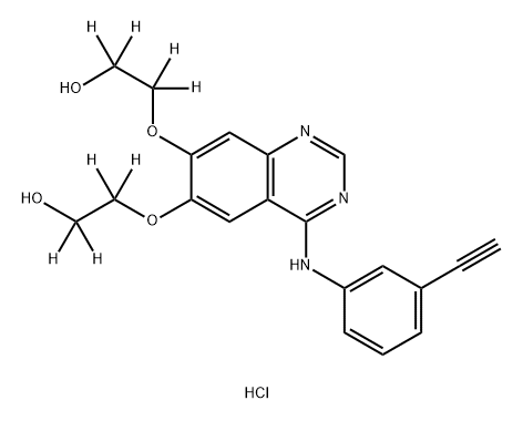 [2H8]-O-Didesmethylerlotinib hydrochloride 구조식 이미지