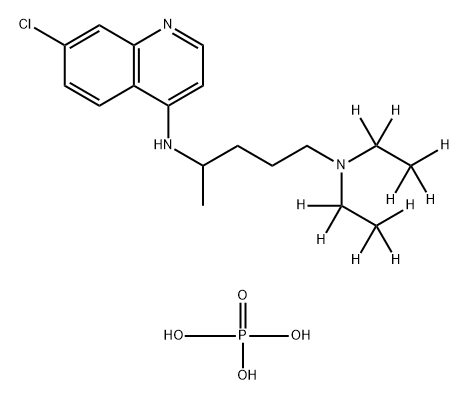 [2H10]-Chloroquine diphosphate salt Structure