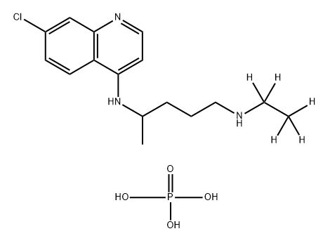 [2H5]-Desethylchloroquine diphosphate salt Structure