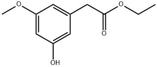 Ethyl 3-hydroxy-5-methoxyphenylacetate Structure