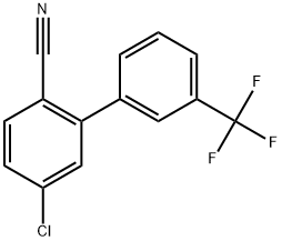 5-Chloro-3'-(trifluoromethyl)[1,1'-biphenyl]-2-carbonitrile Structure