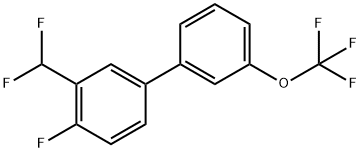 3-(Difluoromethyl)-4-fluoro-3'-(trifluoromethoxy)biphenyl Structure