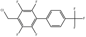 4-Chloromethyl-2,3,5,6-tetrafluoro-4'-(trifluoromethyl)biphenyl Structure