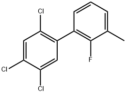 2'-Fluoro-3'-methyl-2,4,5-trichlorobiphenyl Structure