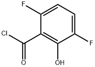 3,6-Difluoro-2-hydroxybenzoyl chloride Structure
