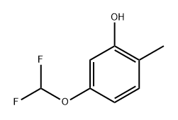 5-(Difluoromethoxy)-2-methylphenol Structure