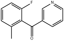 3-(2-Fluoro-6-methylbenzoyl)pyridine Structure