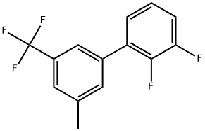 2,3-Difluoro-3'-methyl-5'-(trifluoromethyl)-1,1'-biphenyl Structure