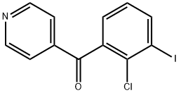 4-(2-Chloro-3-iodobenzoyl)pyridine Structure