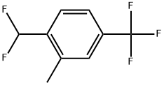 1-(Difluoromethyl)-2-methyl-4-(trifluoromethyl)benzene Structure