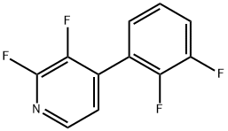 4-(2,3-Difluorophenyl)-2,3-difluoropyridine Structure