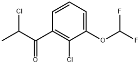 2,2'-Dichloro-3'-(difluoromethoxy)propiophenone Structure