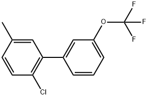 2-Chloro-5-methyl-3'-(trifluoromethoxy)biphenyl Structure