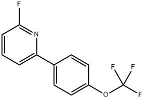 2-fluoro-6-(4-(trifluoromethoxy)phenyl)pyridine Structure