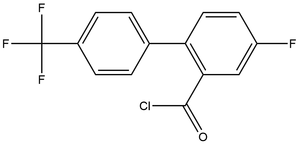 4-Fluoro-4'-(trifluoromethyl)biphenyl-2-carbonyl chloride Structure