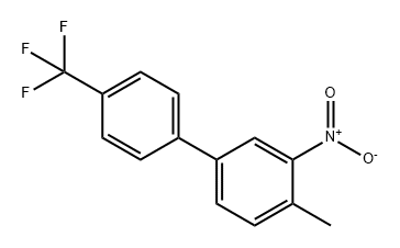 4-Methyl-3-nitro-4'-(trifluoromethyl)-1,1'-biphenyl 구조식 이미지