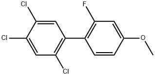 2'-Fluoro-4'-methoxy-2,4,5-trichlorobiphenyl Structure