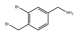 3-bromo-4-(bromomethyl)phenyl]methanamine Structure