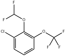 1-chloro-2-(difluoromethoxy)-3-(trifluoromethoxy)benzene Structure