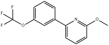 2-Methoxy-6-[3-(trifluoromethoxy)phenyl]pyridine Structure